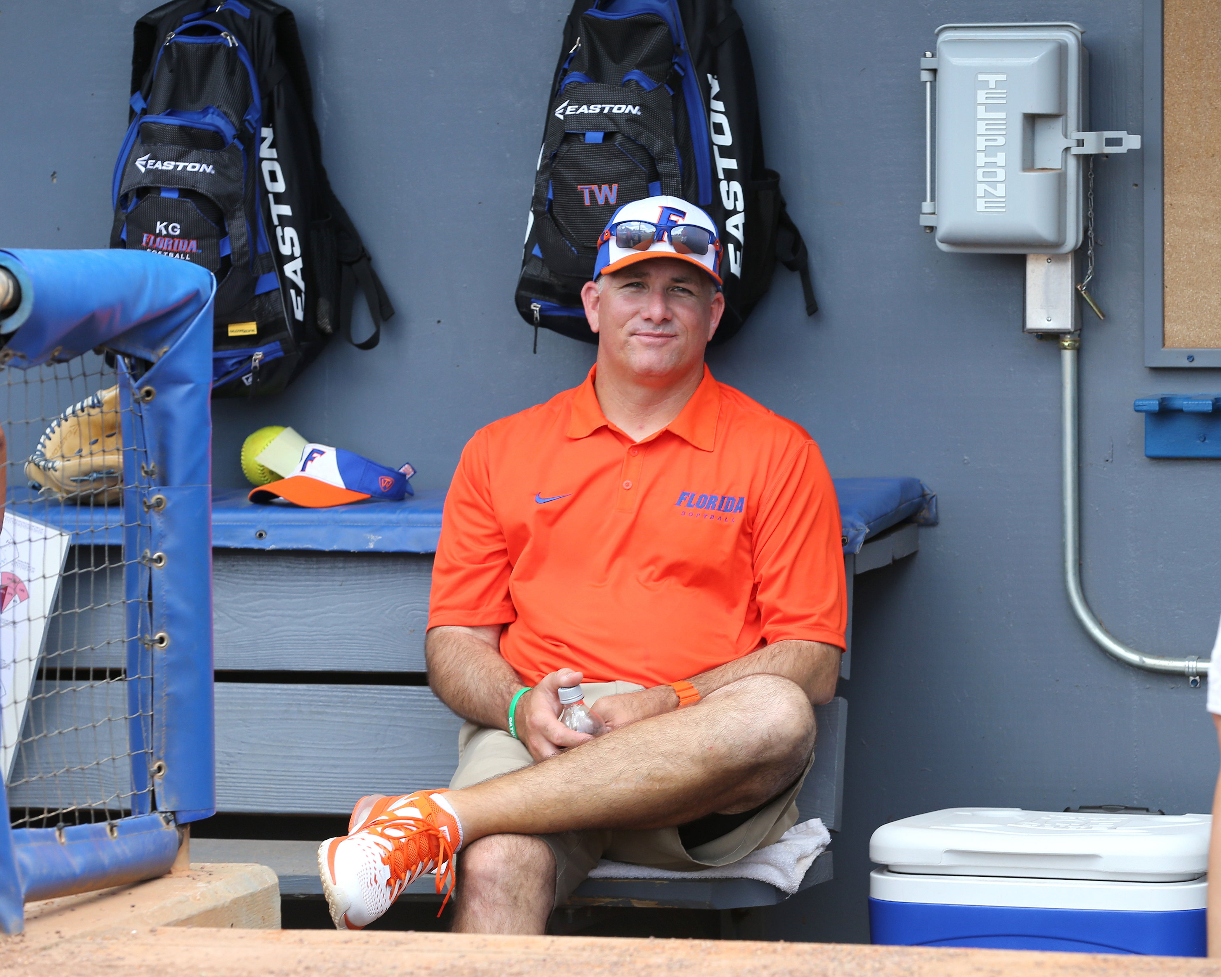 during the Gators' 1-0 win against the Kentucky Wildcats in an NCAA Super Regional on Sunday, May 24, 2015 at Katie Seashole Pressly Softball Stadium in Gainesville, FL / UAA Communications photo by Tim Casey