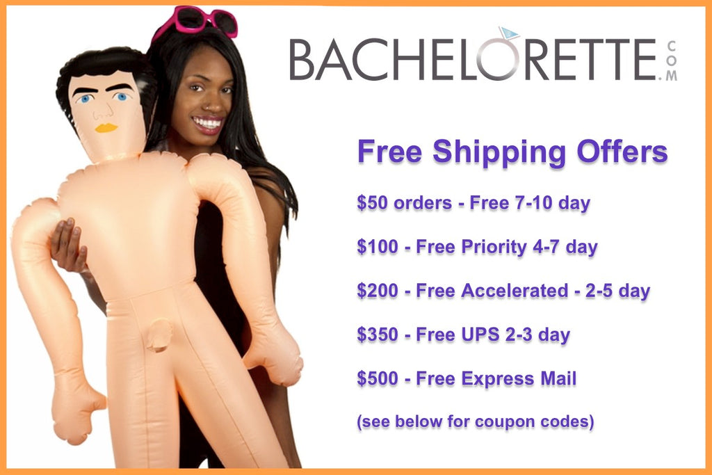 Free shipping coupons for Bachelorette.com
