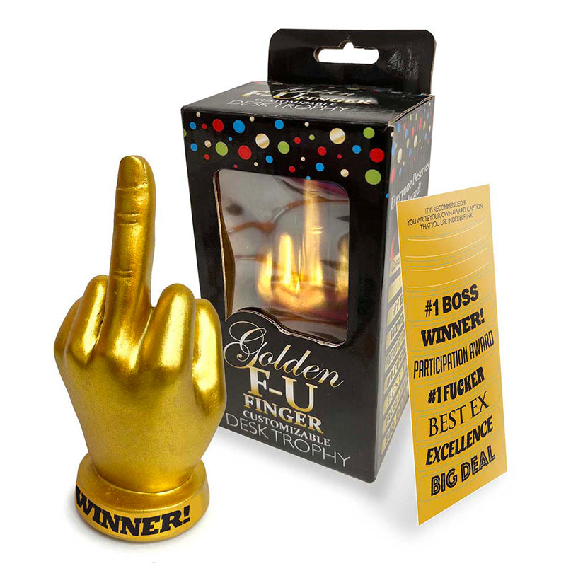 Image of Golden F-U Finger Trophy
