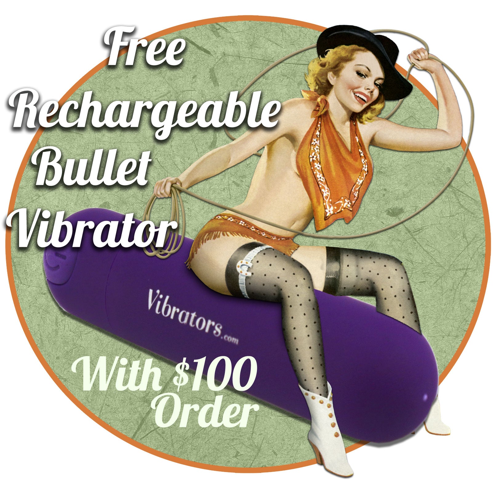 Image of Free Rechargeable Vibrator With A $100 Vibrators.com Order