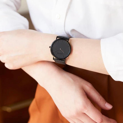 vegan leather watch 