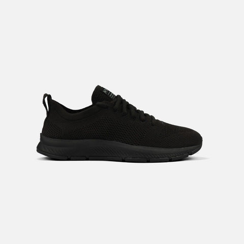 eco black trainers 