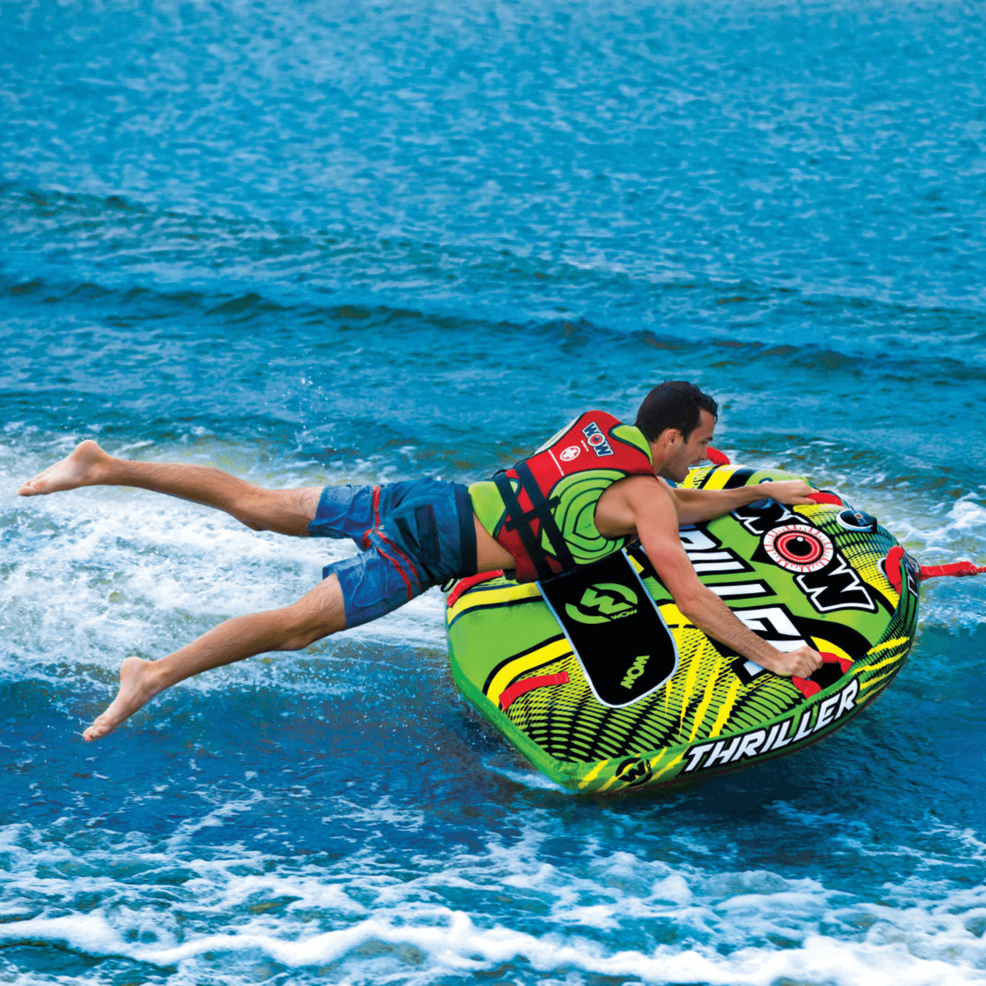 WOW Watersports Thriller Towable Deck Tubes New Innovative SECURE COCKPIT SEATINGTM