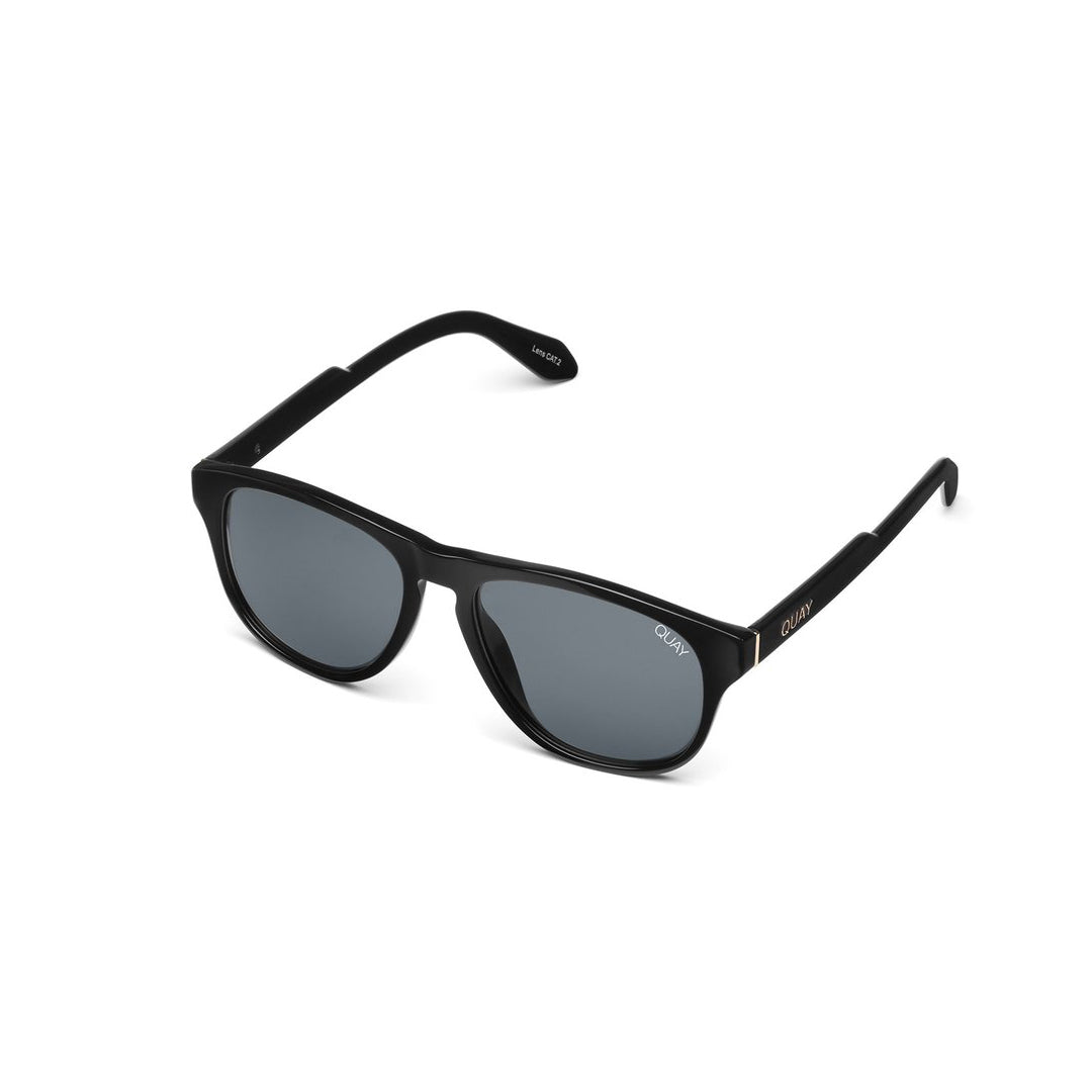 Lost Weekend Sunglasses in Black with Smoke by Quay Australia | CURRENT ...