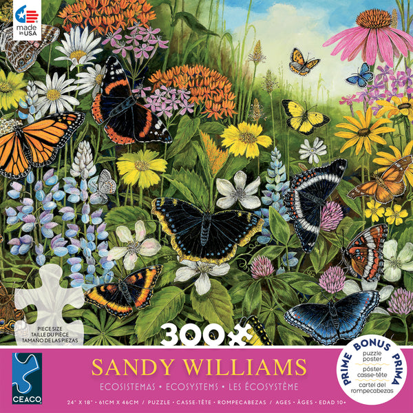 Sandy Williams Butterfly Garden 300 Piece Puzzle Ceaco Com