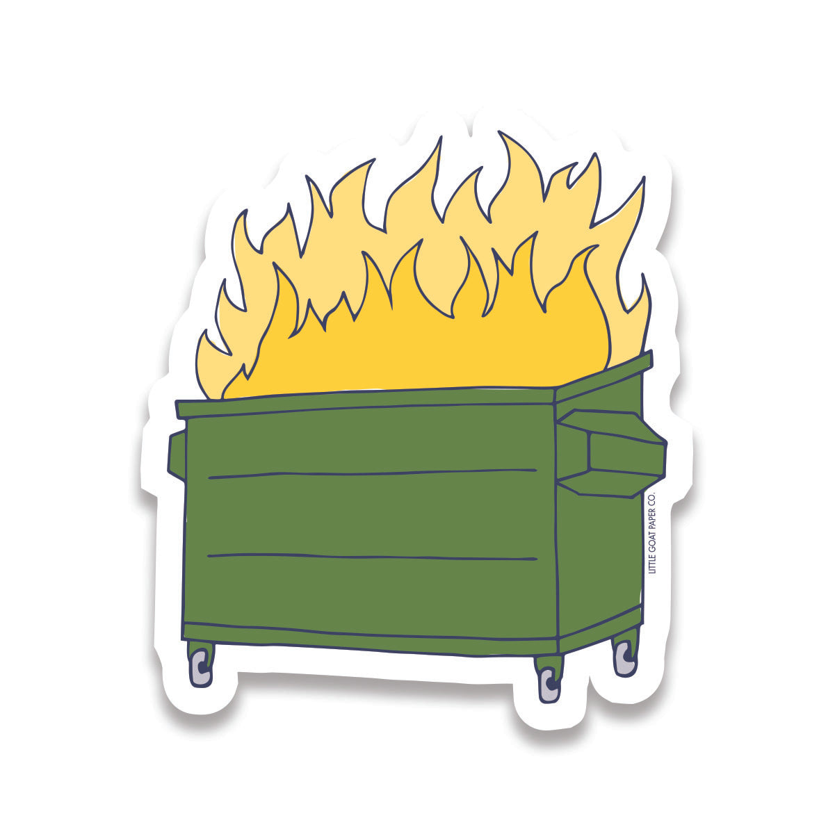 Dumpster Fire Sticker