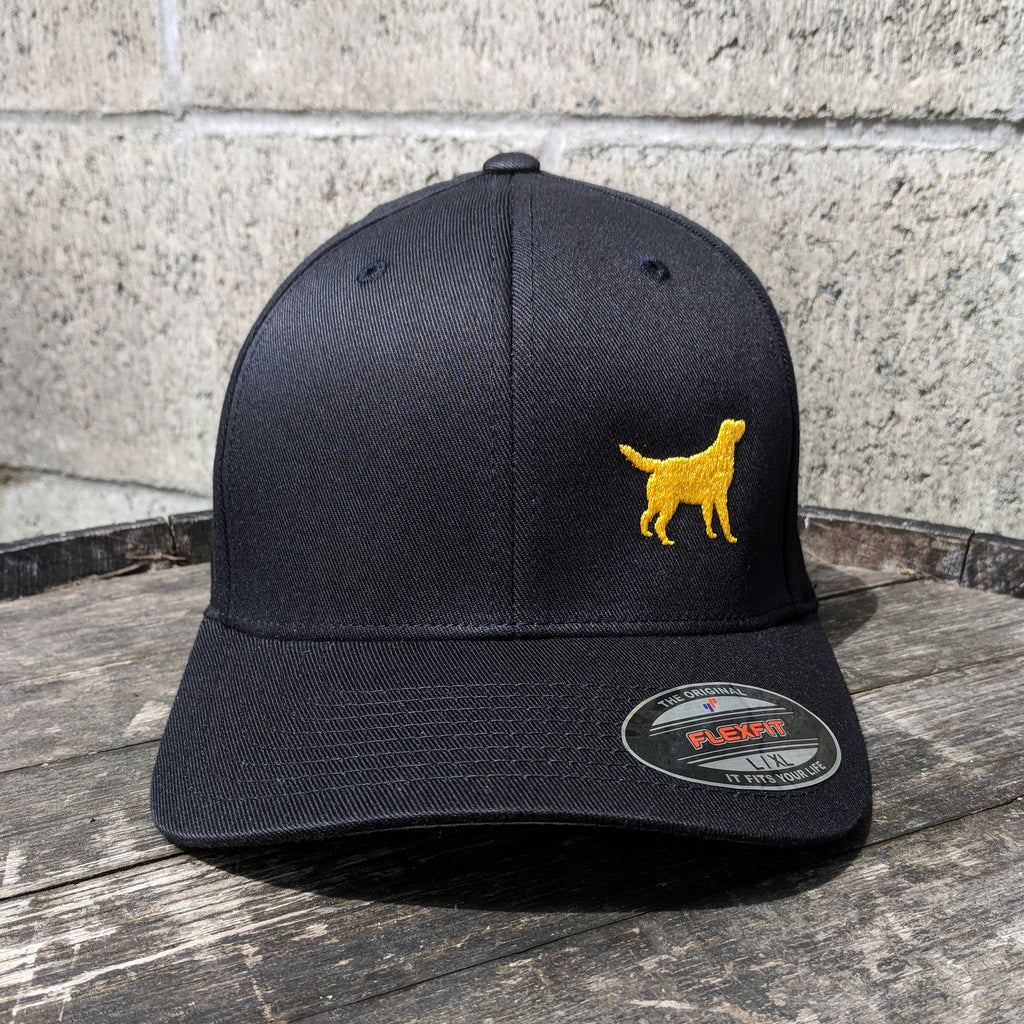 Yellow Dog Logo Flex Fit Hat – Yellow 