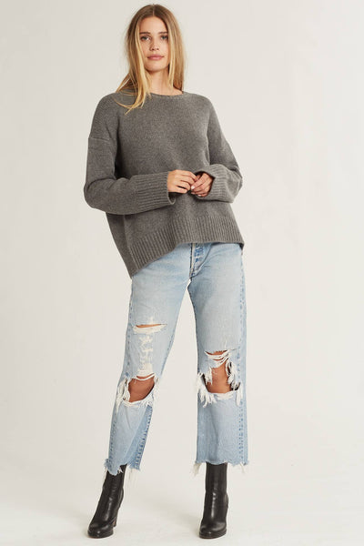 Women's Anya Boxy Silhouette Crew Neck Sweater | NakedCashmere