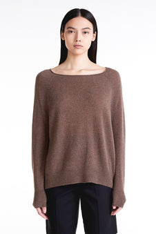 Mongolian Cashmere Boatneck Sweater