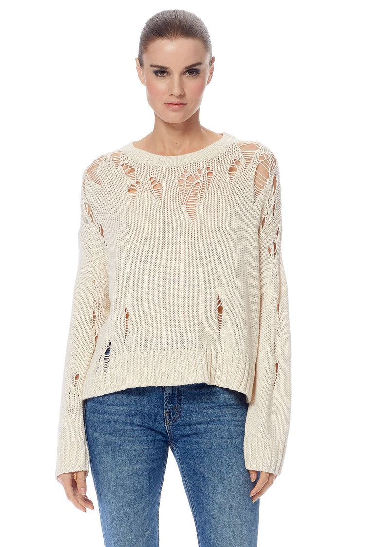 Women's Bianca Slouchy V-Neck Cashmere Sweater | Skull Cashmere