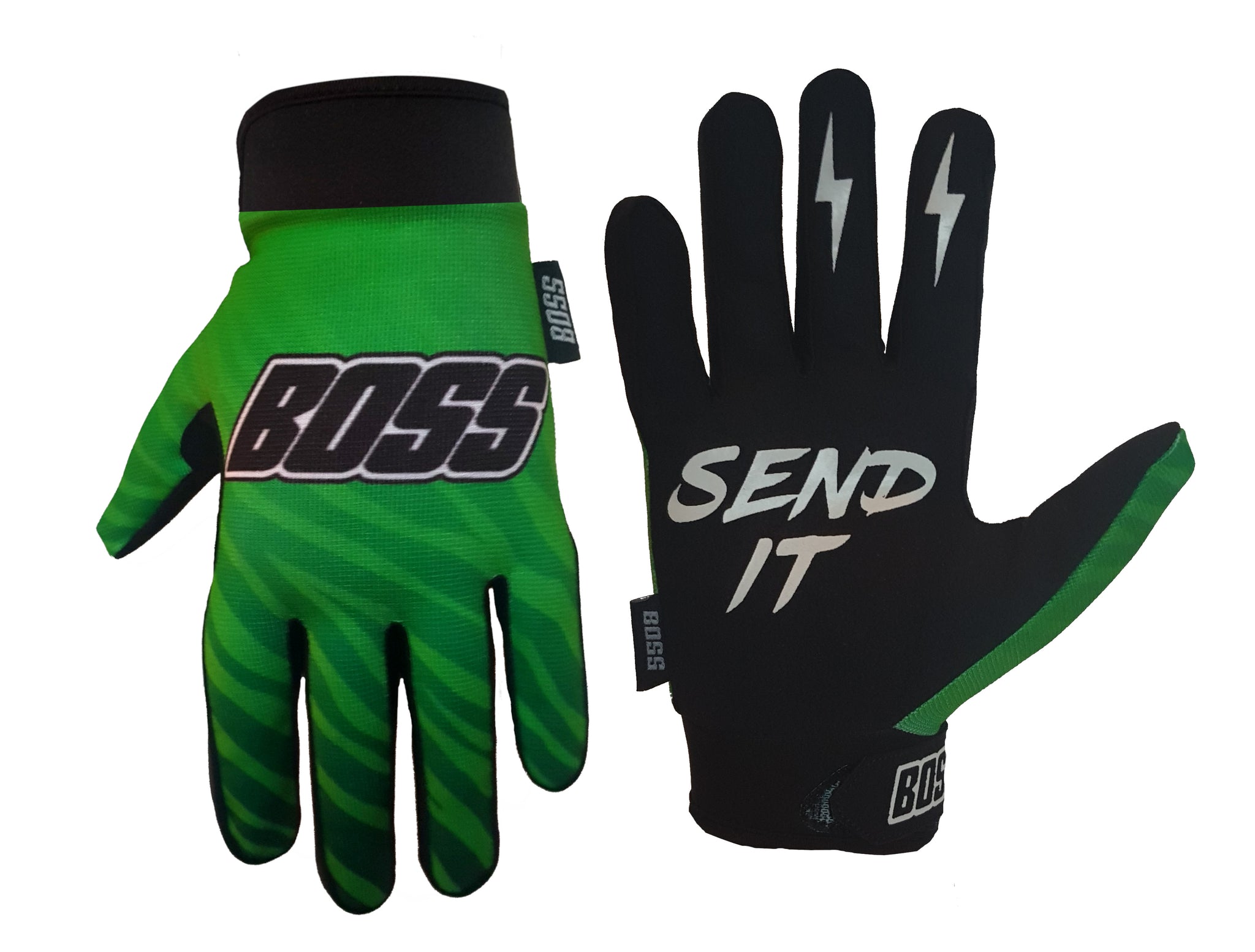 mtb gloves green