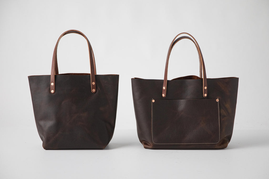 Brown Kodiak tote and Brown Kodiak market tote