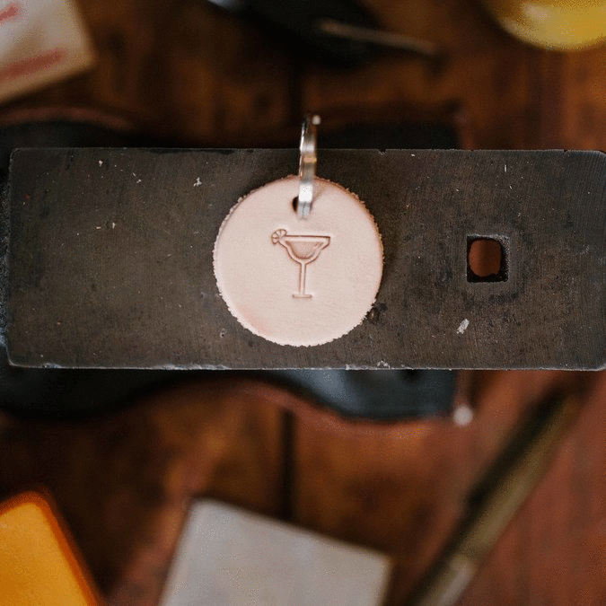 Embossed key fobs