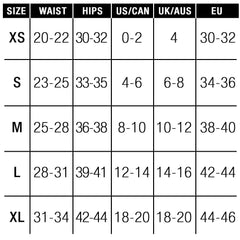 Em.Ex Harness Underwear Size Chart - Rolik®