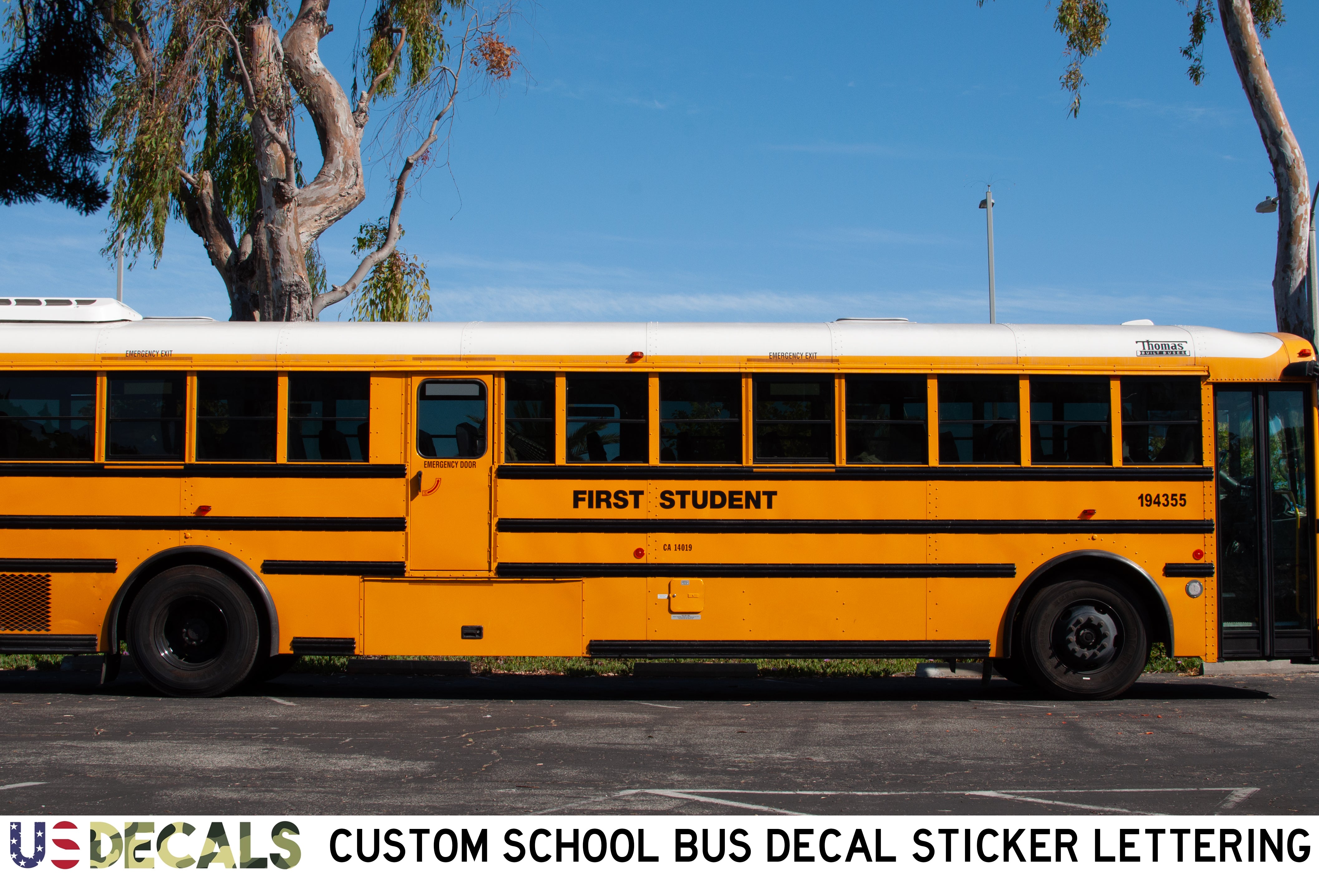 YELLOW SCHOOL BUS DECALS