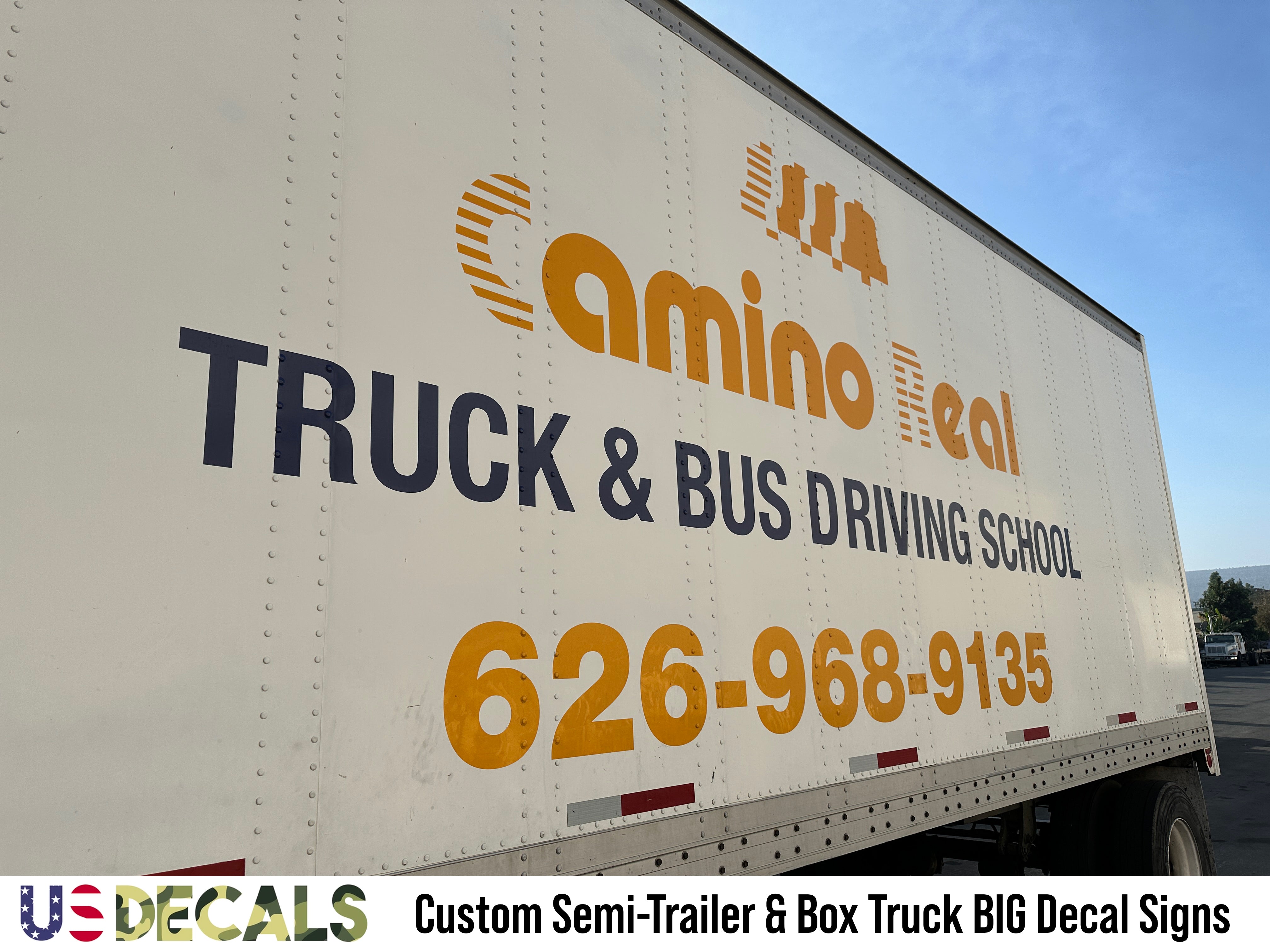 semi truck trailer decal sticker letterings