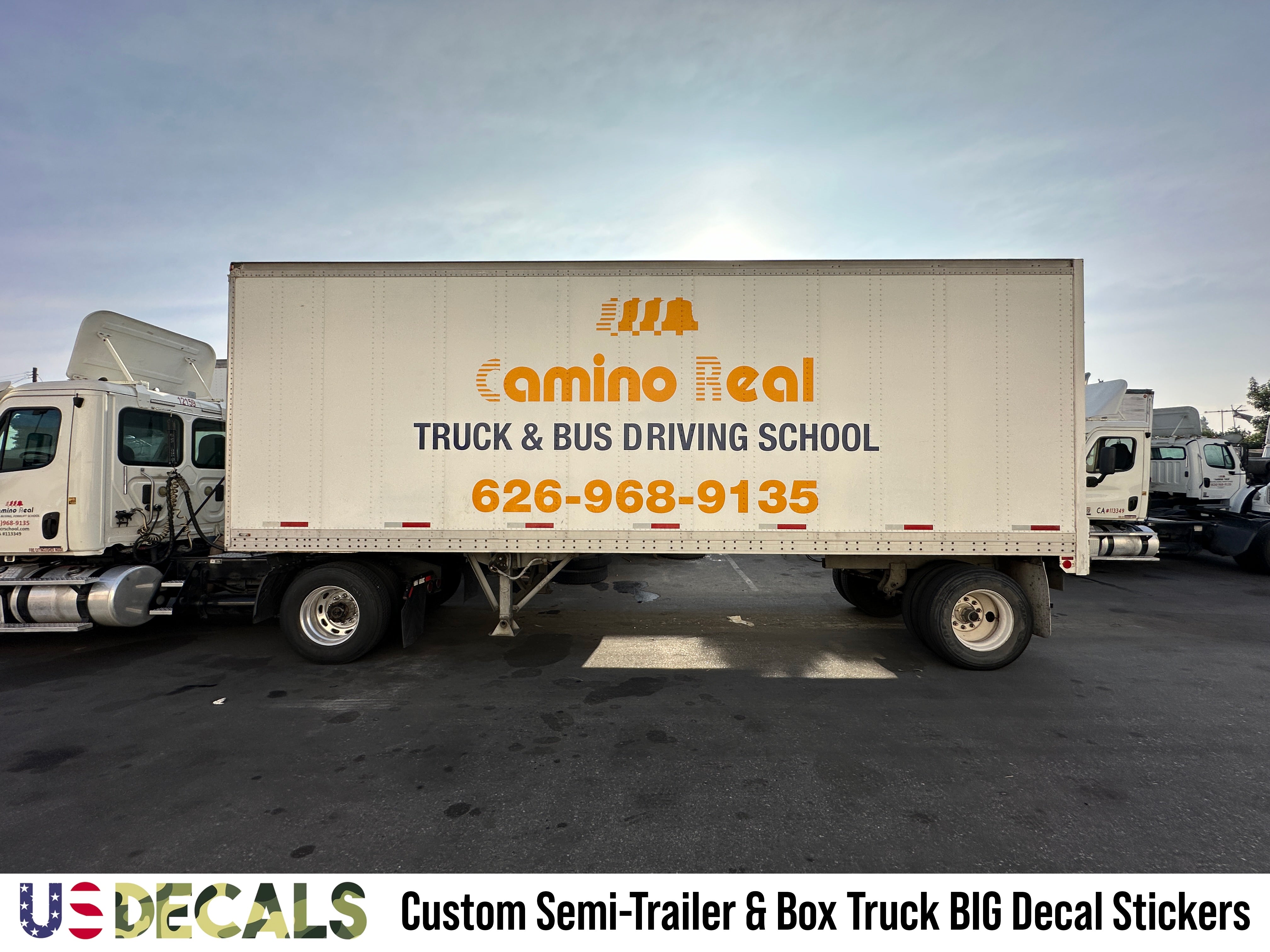custom trailer big sticker decals
