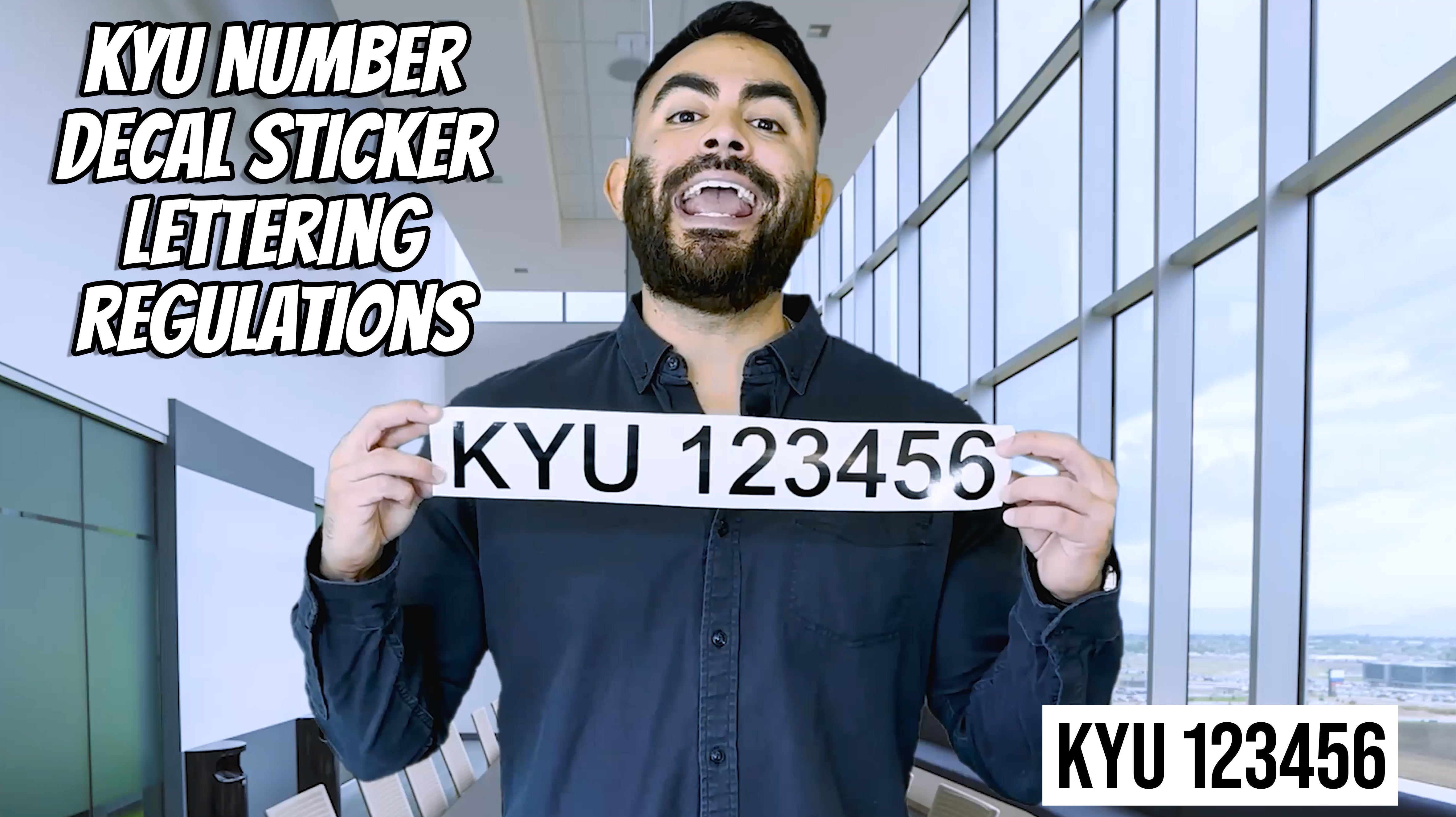 kyu number display regulations and recommendations kyu sticker decal 