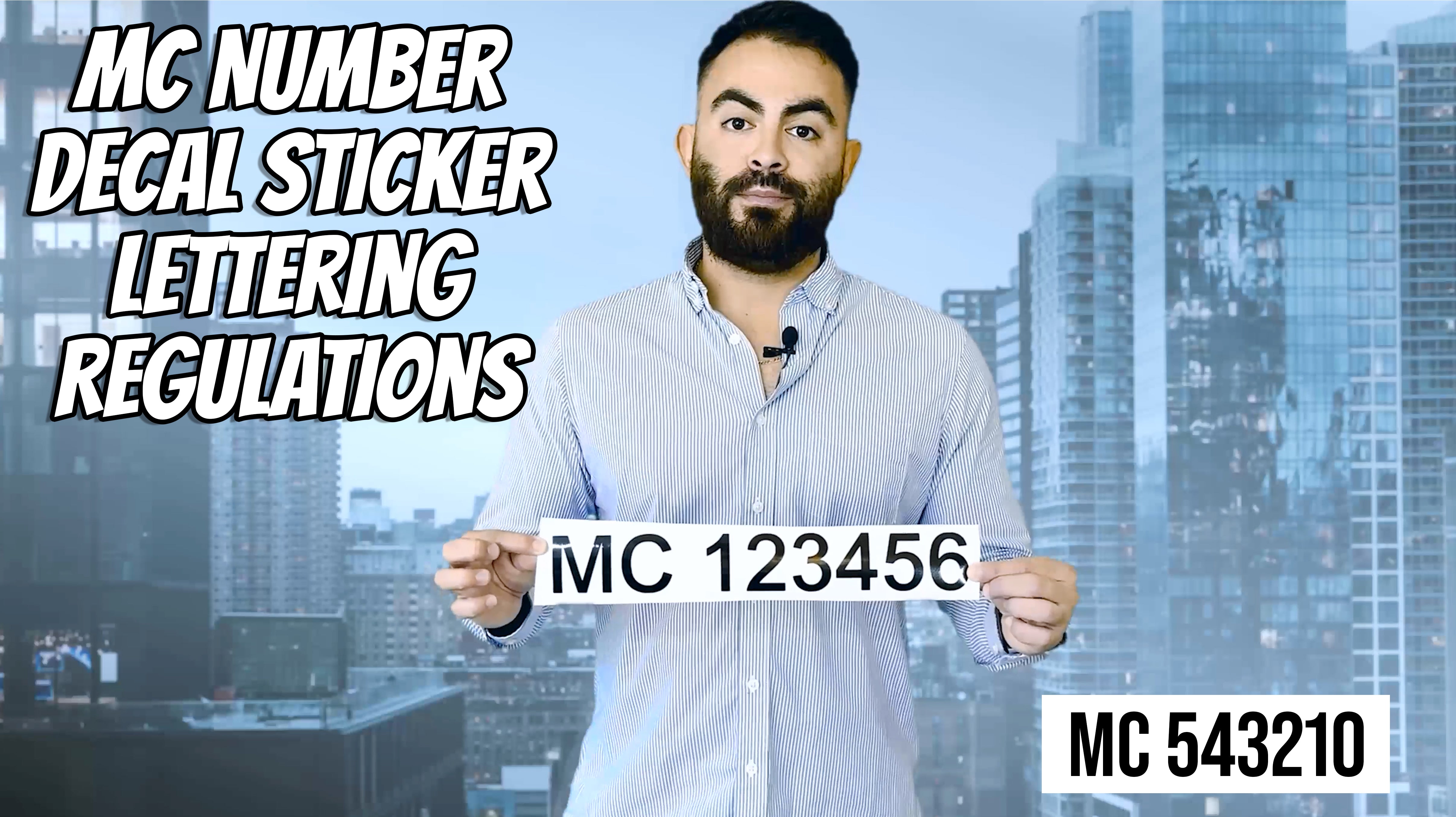 what is a mc number in trucking how to display your mc number sticker decal