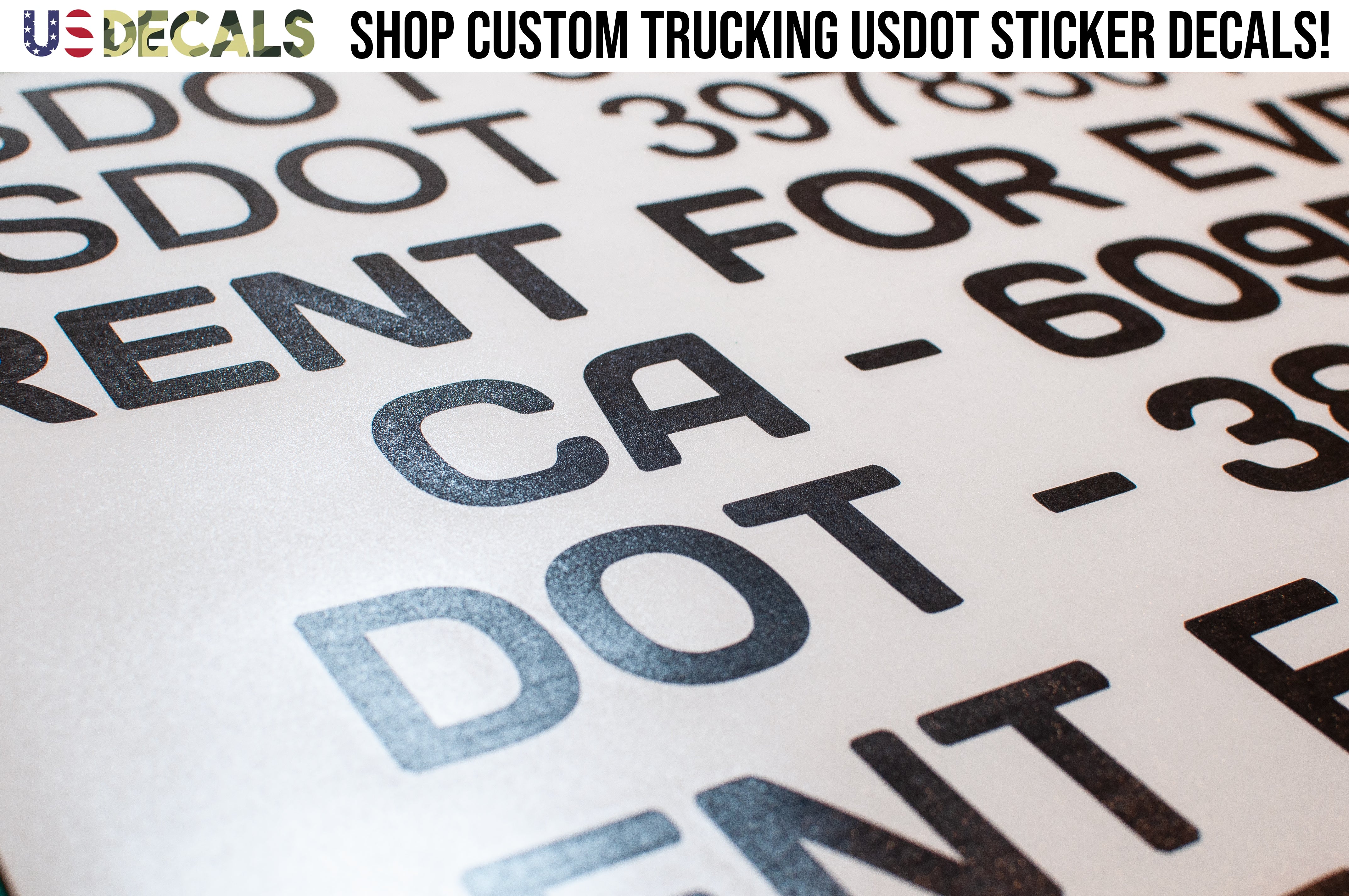 us dot lettering