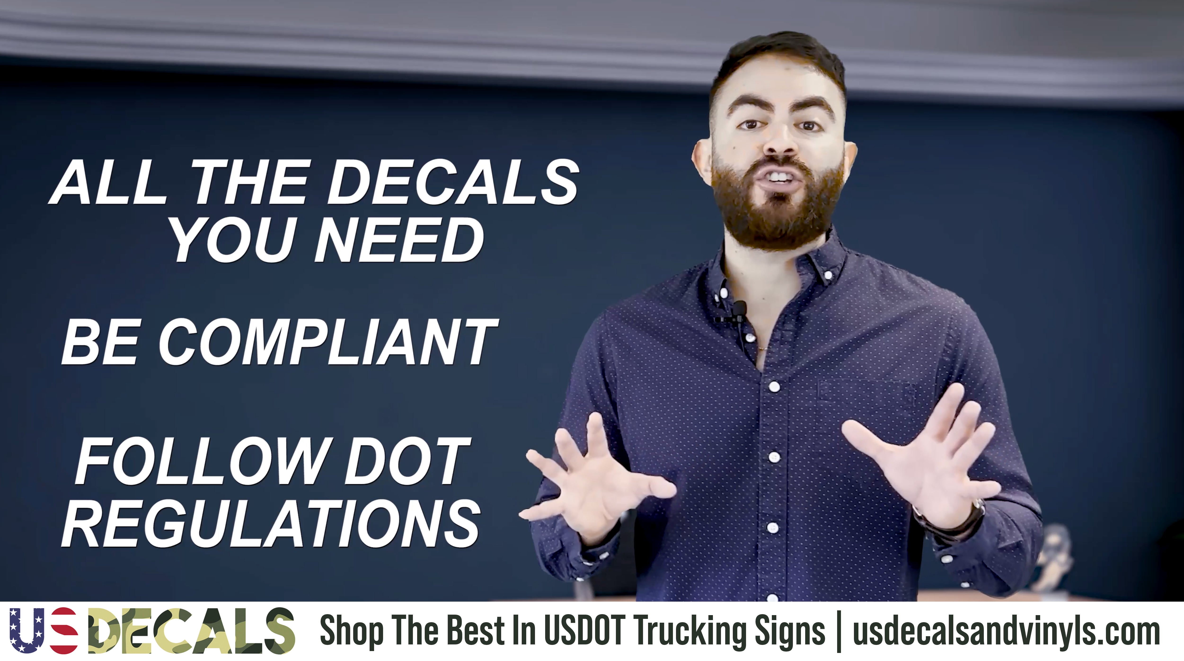 what decals do you need to be DOT compliant 