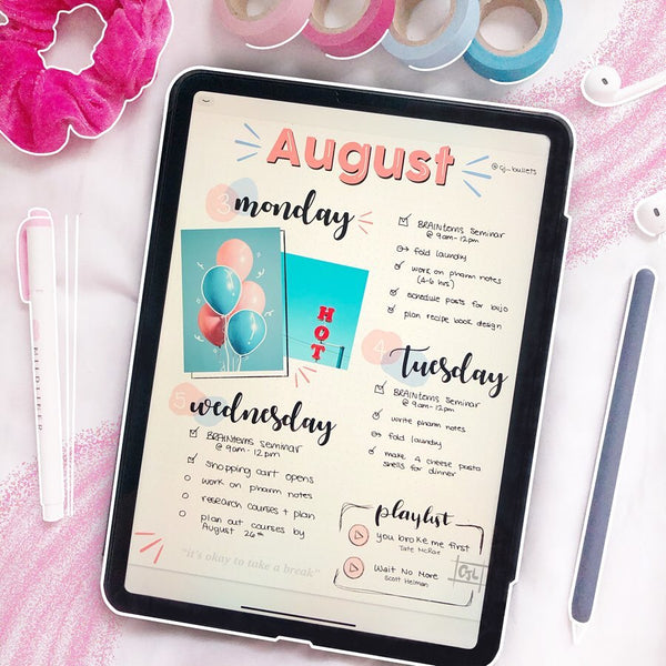 Digital journal planner