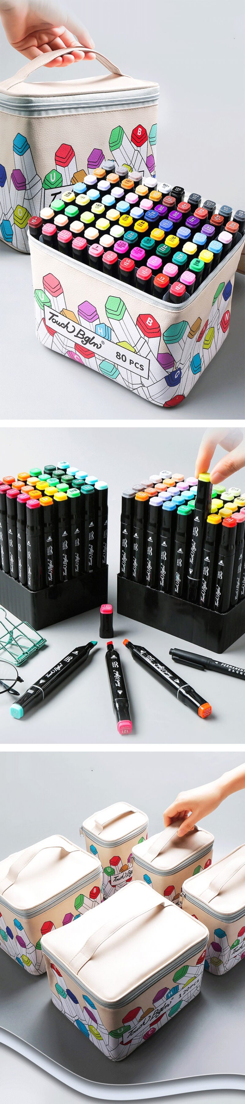 Marker Storage Case Organizer 30-204 Slots — A Lot Mall