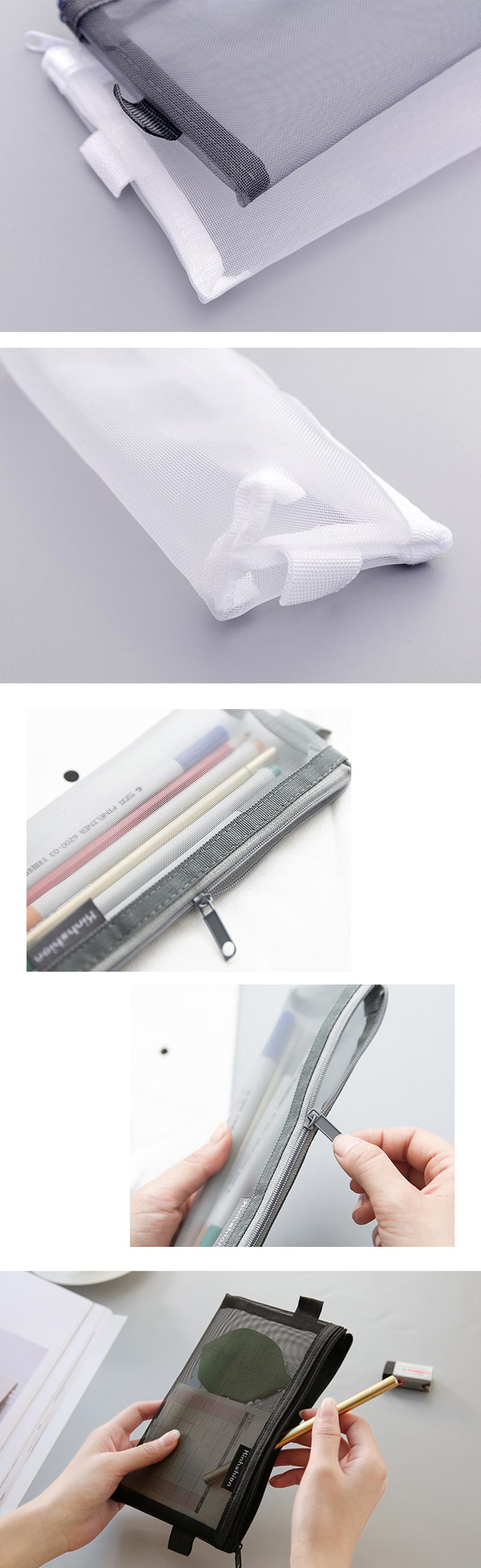 Transparent Pencil Case in Nylon Mesh – The Scratchpad
