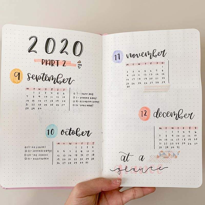 bullet journal future log