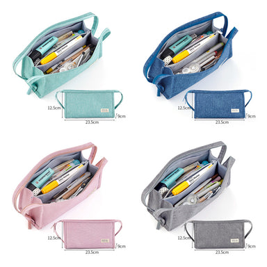 ARB UNICORN BIG PENCIL POUCHES WITH MULTIPOCKETED. ZIPPER CLOSER HARD POUCH  STORAGE BOX. STATIOENRY HOLDER BIG