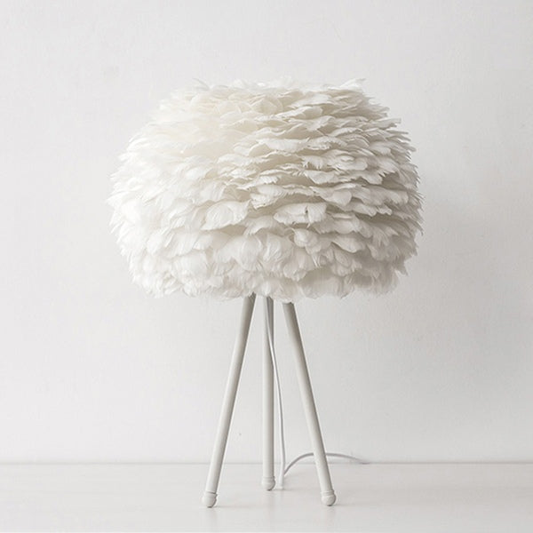 feather table lamp