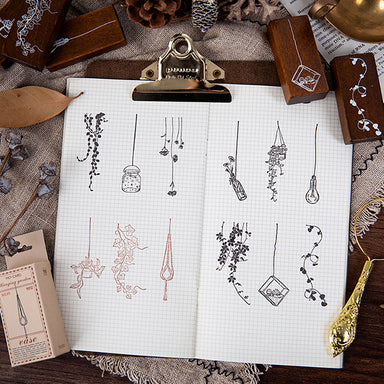 Natural Theme Acrylic Clear Stamp for Journaling — A Lot Mall