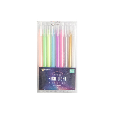 Muji Style Color Burst Pens: 12 Pack