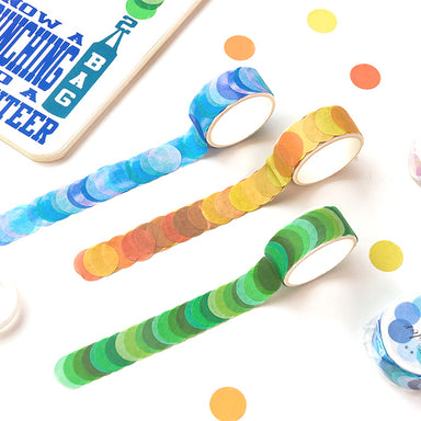 Gingham Polka Dot Decorative Masking Washi Tape - Rainbow - C — Stationery  Pal