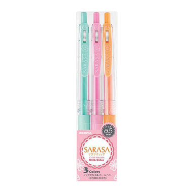 Zebra Sarasa Neon Color Clip Retractable Gel Pen 0.5mm 5 Colors — A Lot Mall