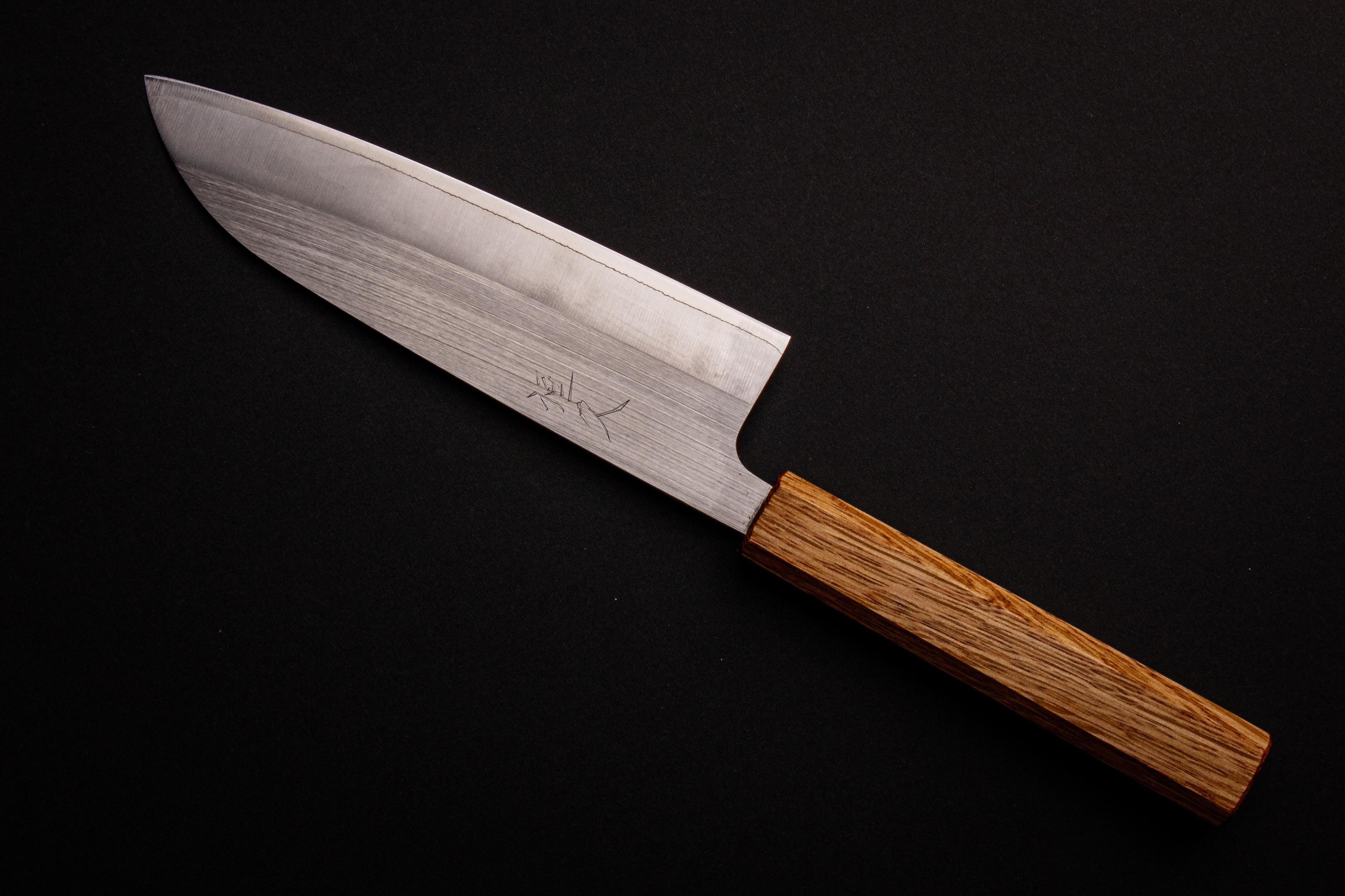 Couteau Santoku, lame martelée 165 mm - Soldes couteaux japonais 