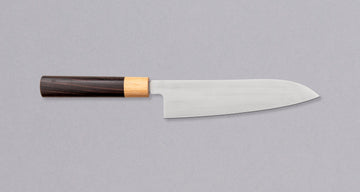 COFFRET NOIR : COUTEAU SANTOKU 14CM + EPLUCHEUR - Tecniba