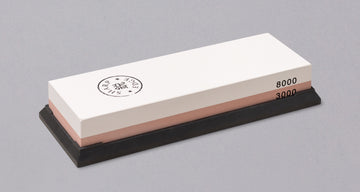  TATARA, Japanese Whetstone 1000/6000 Grit, Double Sided Knife  Sharpening Stone With Honing Guide, Non-Slip Bamboo Base