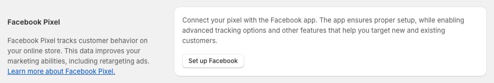 Setup Facebook Pixel in Shopify