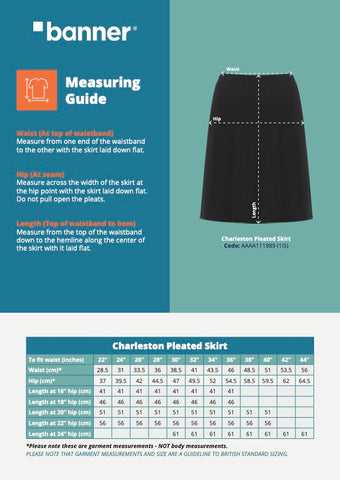 Charleston Skirt Measuring Guide