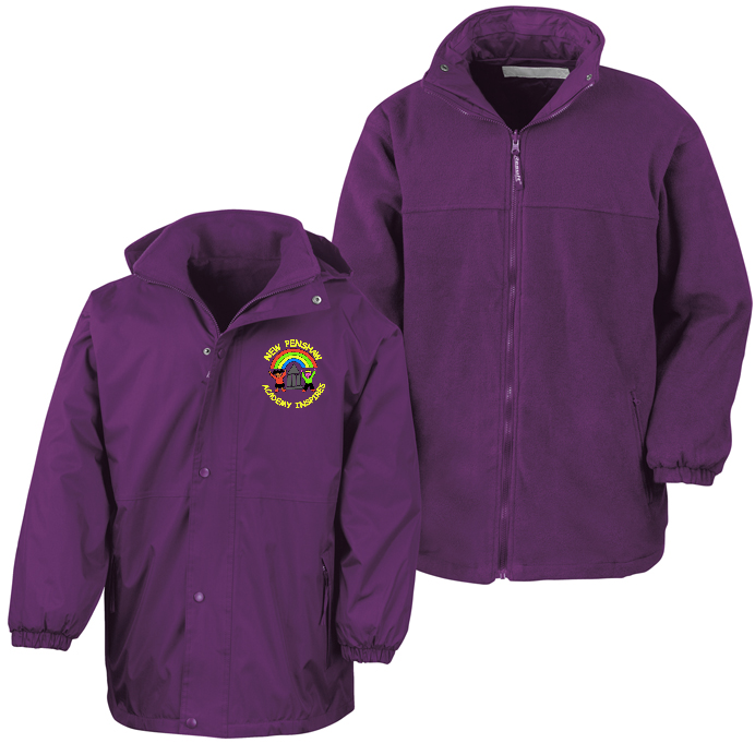 New Penshaw Academy Purple Waterproof Coat | The School Outfit