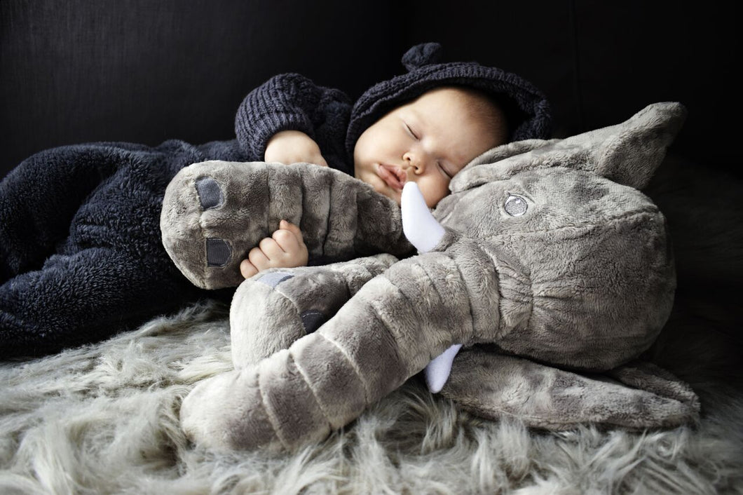 baby sleeping elephant pillow