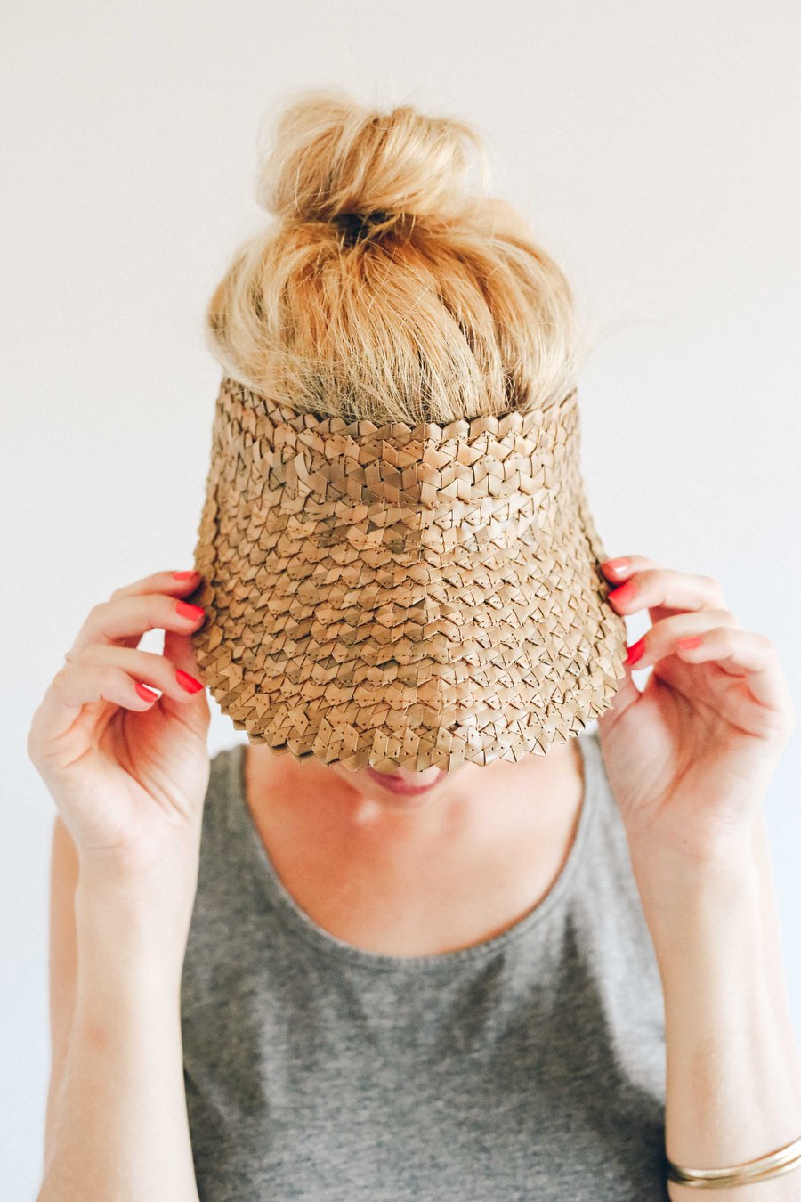 Palm Leaf Sun Visor Baby Couture