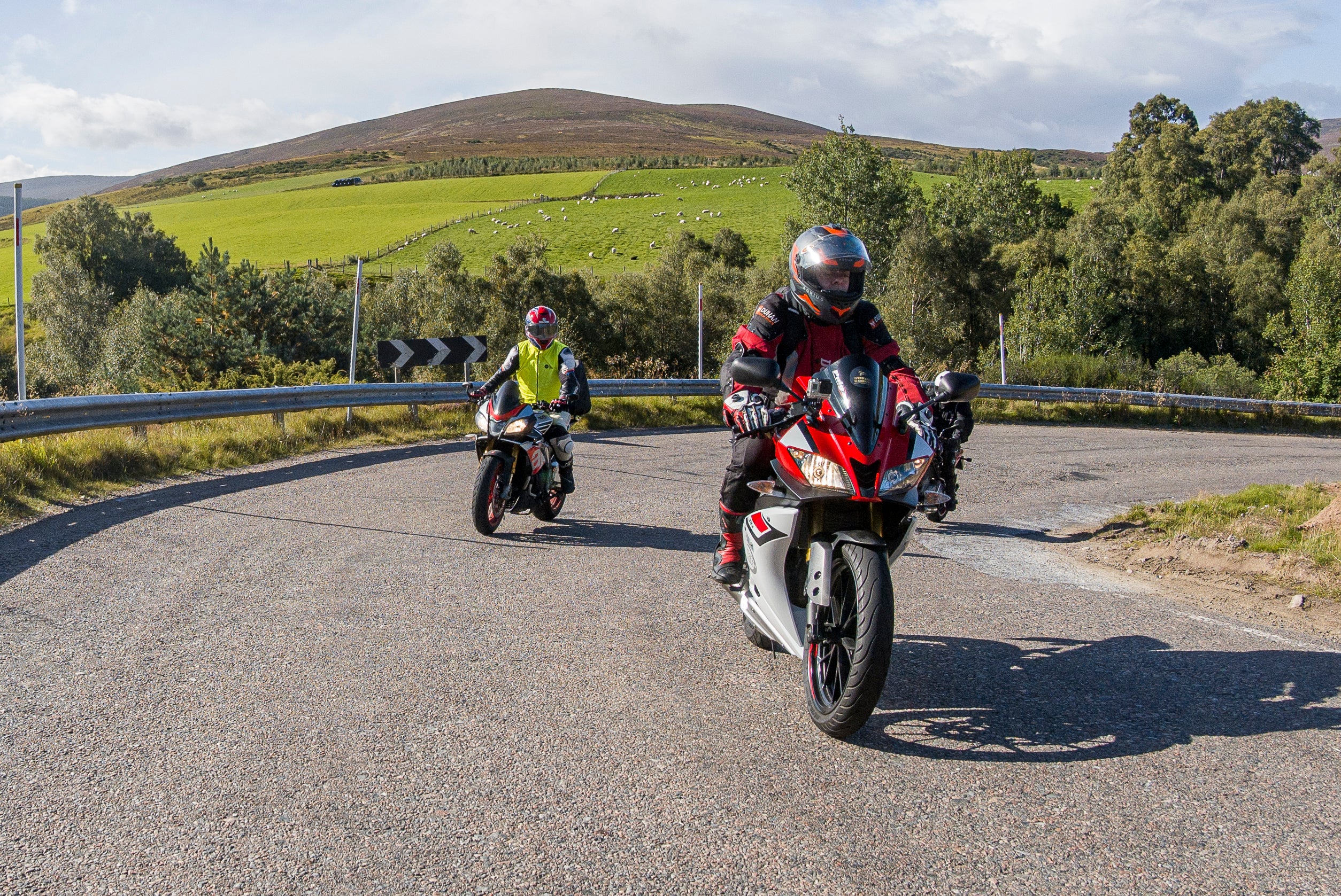 Motorcycle Riding Through Cairgorms