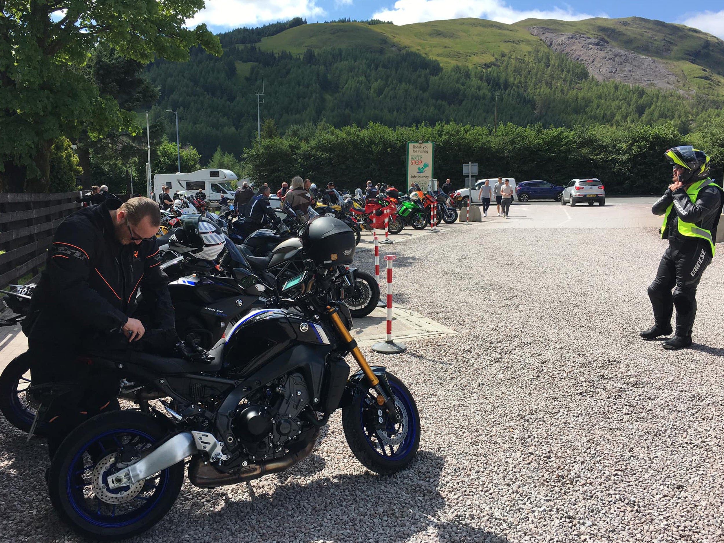 Stopping off at  Green Welly Tyndrum