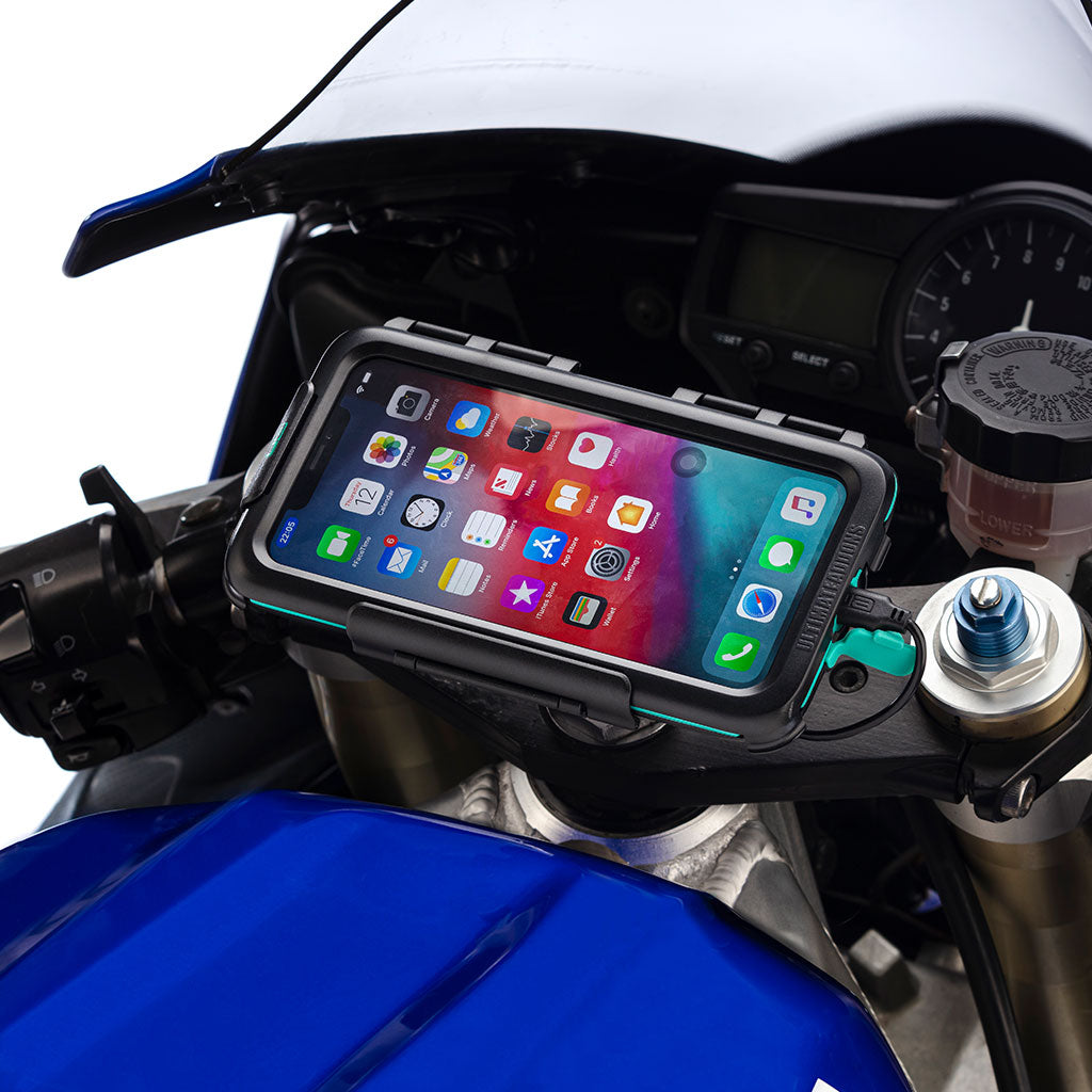 motorcycle phone mount fork stem