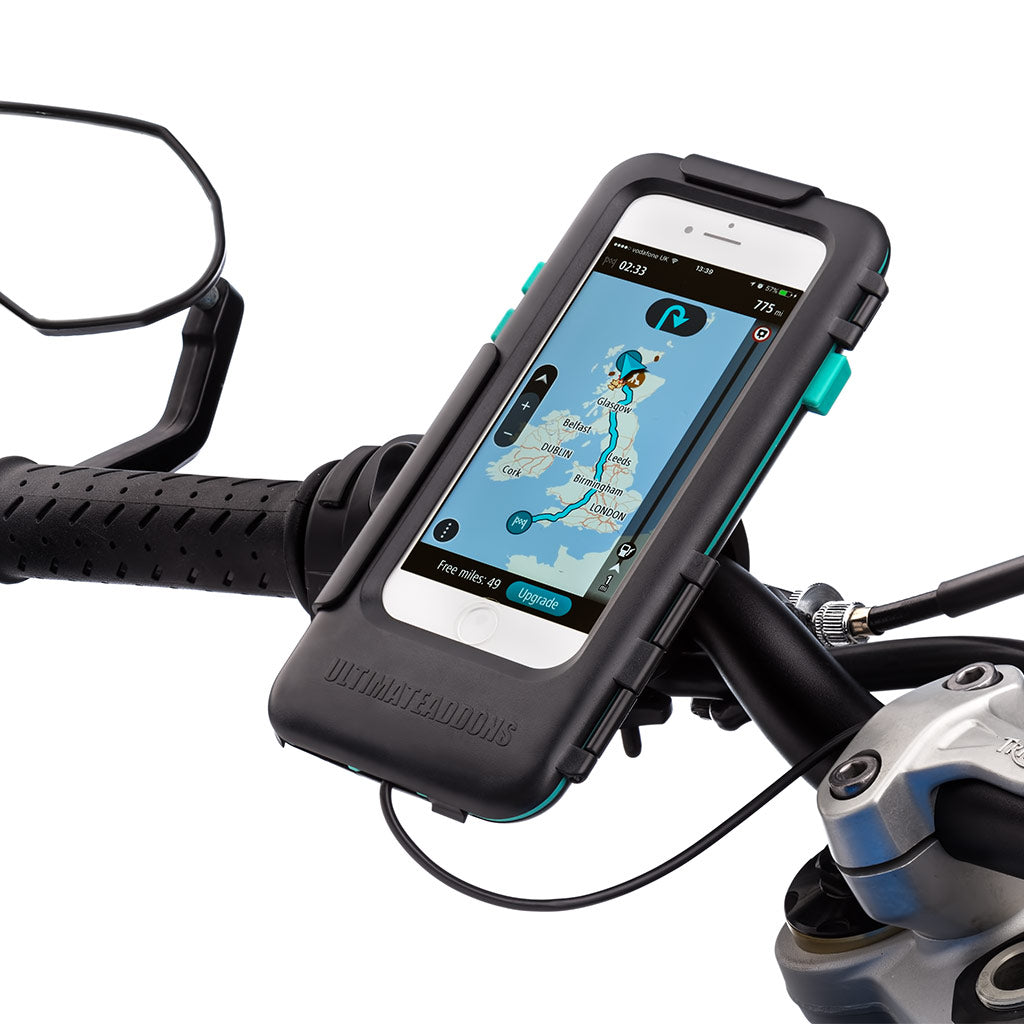 Apple iPhone 6 7 8 / Plus Motorcycle Handlebar Mounts | Ultimateaddons