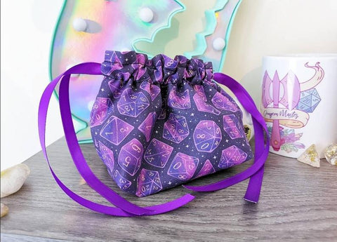 Purple Dice bag by Tabletop Crafter