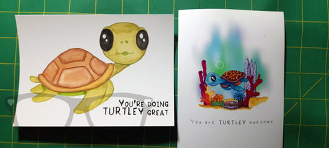 Comparrison between the original turtle drawing and the new, better version