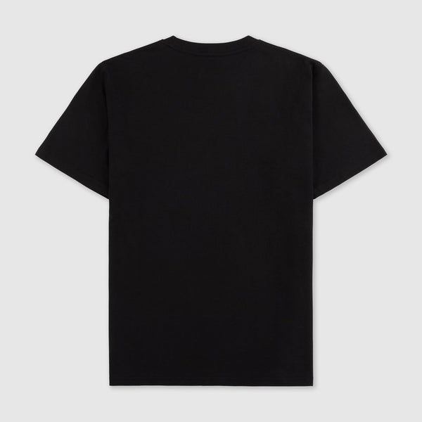 GREEN LOGO PUFF PRINT BLACK T-SHIRT | Bicep UK